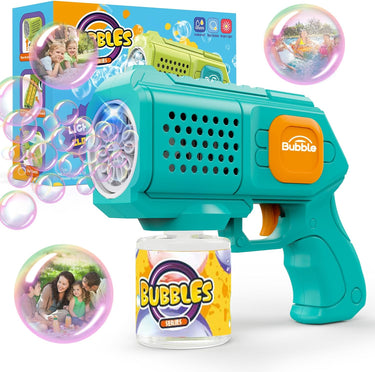 10 Holes Electric Lighting Fun Bubble Machine